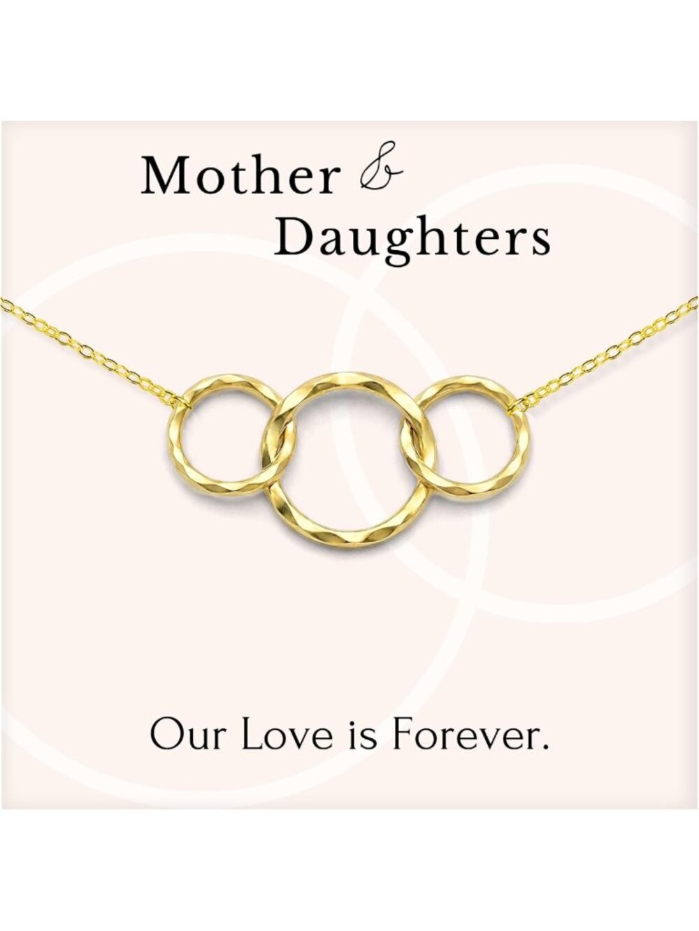 Mother Daughter Necklace Set with Message Card - Premium Jewelry Gift for Her